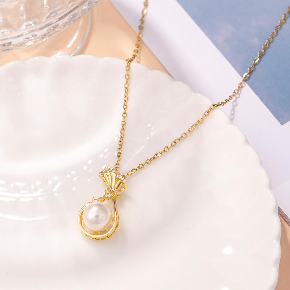 Kadın Lüks Titanyum Çelik Kolye Ucu Klavikula ve Uzun Kazak Kolyesi - Niş Tasarım