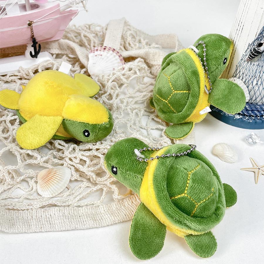 Cute Sea Turtle Plush Key Holder Stuffed Animal Doll With Soft Pp Cotton Filling