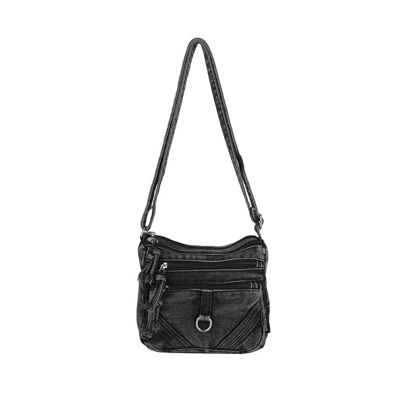 

Женская сумка Винтажная джинсовая сумка Дорожная сумка через плечо Многослойная сумка на плечо Сумка под мышкой