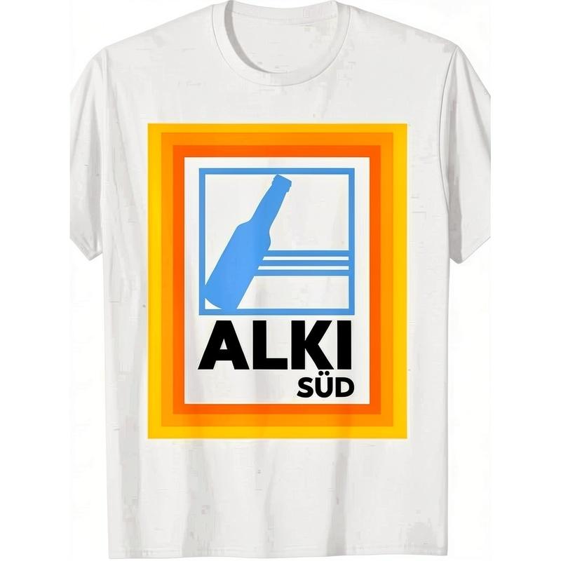 Alki Milk Parody Alcohol Drinking Party Malle Meme T-Shirt Men's T-Shirt Funny Perfect for Home|Outdoor|Work|Gifting (Valentine's