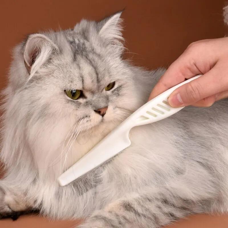 Pet Flea Comb Dog Cat Universal Hair Removal Brush Portable Stainless Steel Comb Dense Teeth Inline Combs Pets Grooming Supplies