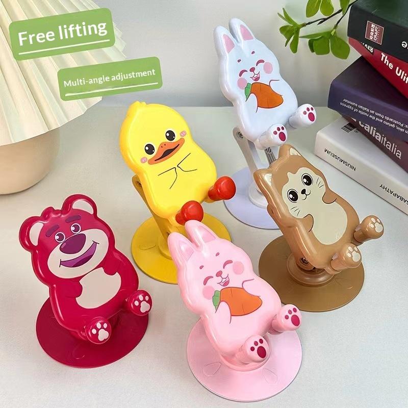 Adjustable Phone Holder Kawaii Desktop Cell Phone Stand Foldable Tablet Holder Korean Stationery Desk Organizer Office Supplies