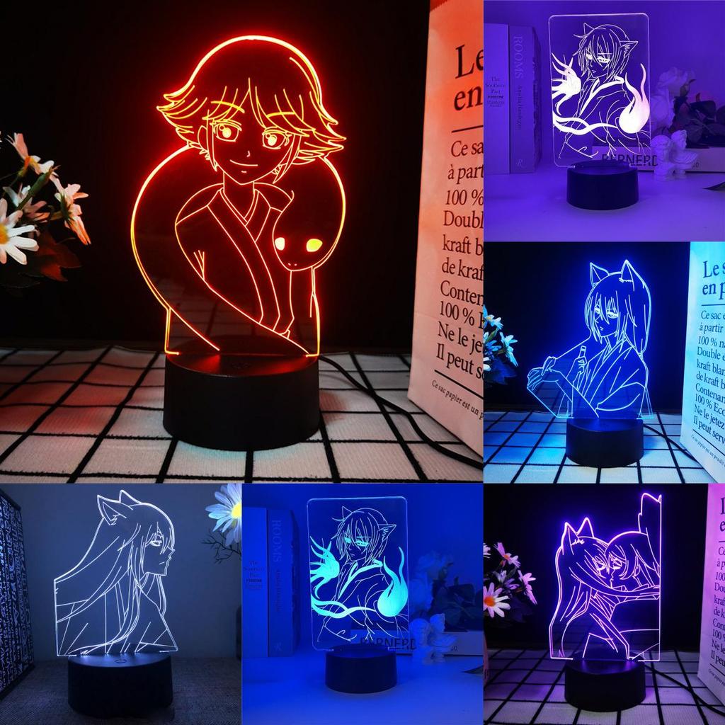 3d Led Light Kamisama Love Tomoe Figure Bedroom Decor Night Birthday Room Gift
