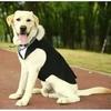 Detachable Design Dog Wedding Costume Two Pieces Dog Formal Shirt Dog Tuxedo Costume  Large Breeds