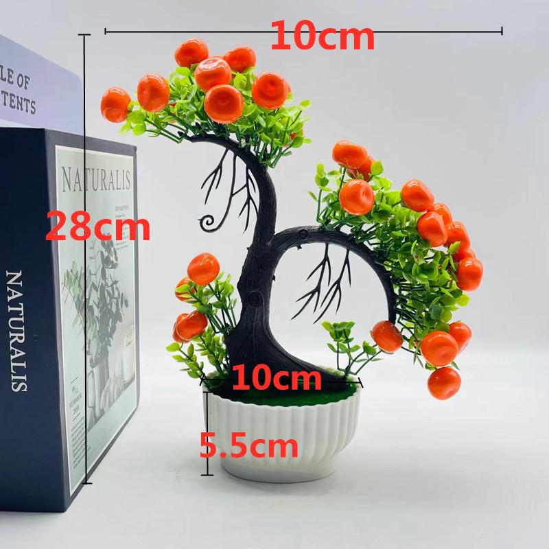 Искусственные фрукты Искусственные горшечные растения Искусственные цветы Бонсай Зеленые растения Любитель фруктов Деревья Искусственные фрукты Orange Lover Tree