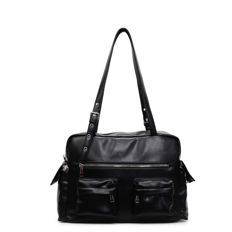 Pu Leather Casual Bag For Women With Multiple Pockets And Zipper Closure For Daily Use