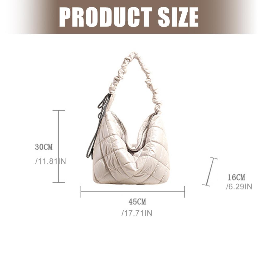 Crossbody Bags for Women Puffer Quilted Crossbody-Navy Blue