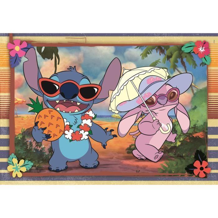 Puzzle 2x60 pièces Stitch, Pour enfants à partir de 3 ans, Thème dessins animés, CLEMENTONI