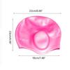 Women Man Waterproof Flexible Silicone 3D Pool Hat Hair Protections Swim Pool