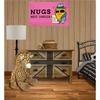NUGS NOT DRUGS Funny Flag 2x3FT -100D Polyester, Double Stitched Quality,Flags with 2 Brass Grommets for Wall Hanging. (Pink 2x3)