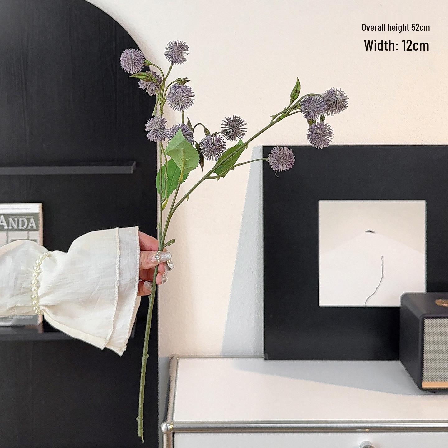 Nordic Multi-Head Dandelion Thistle Artificial Flower with Chestnut Fruit for Home Decoration