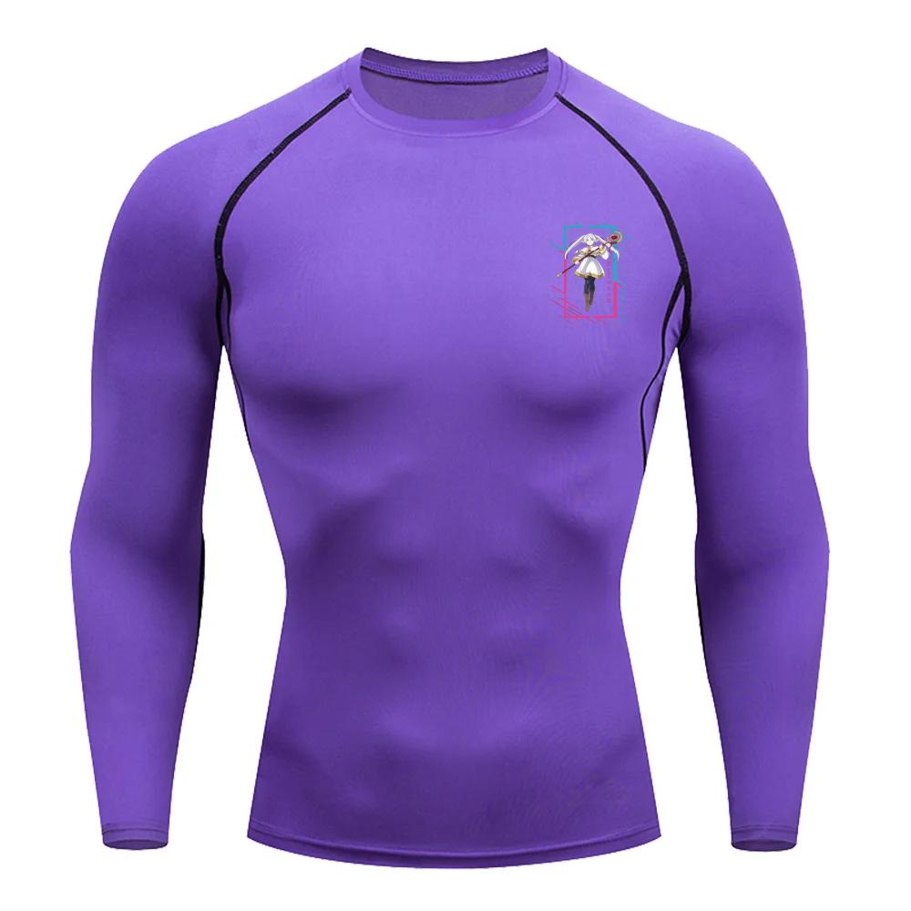 

Men Compression T-Shirt Fitness Running Sports Quick-Dry Frieren Breathable Short Sleeves Stretchy Fabric for Summer Workouts XXXL