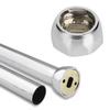 5Pcs Round Tube Clothes Rod Octagonal Flange Holder Base Wardrobe Tube Bracket (25mm Diameter)