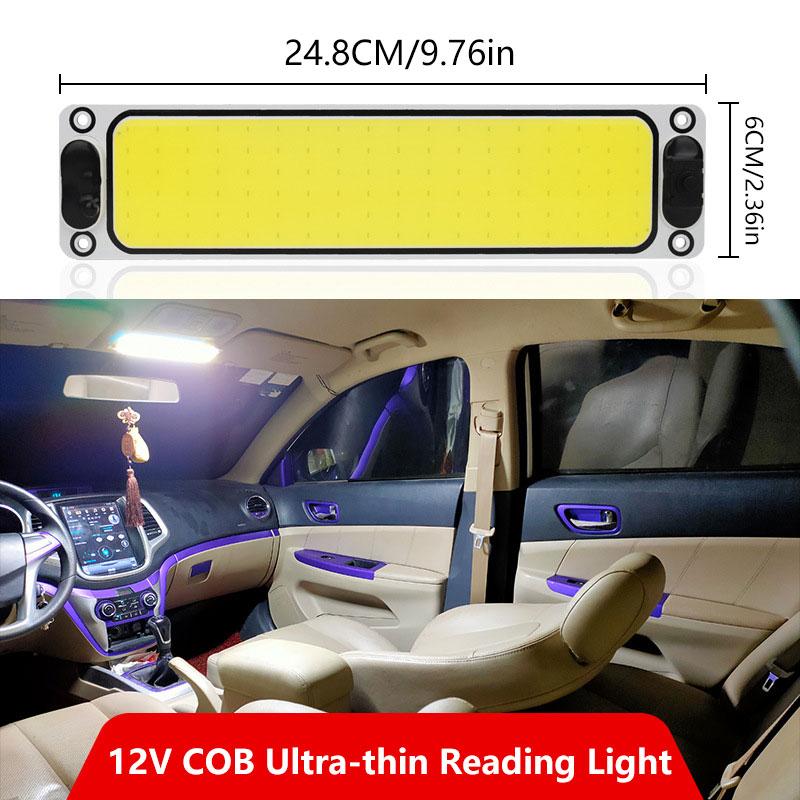 12V-24V Super Bright Waterproof LED Truck Roof Light Car COB Roof Interior Light Van LED Reading Light 87 108 54 LED Chips