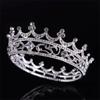 Crystal Baroque Crown Sparky Round Crown for Women High-quality Crystal Bridal Tiara  Prom Night