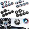 AWROY1 7pcs Applicable to BMW car badge logo front hood logo 82mm+ rear logo 74mm+ wheel cover 68mm+ steering wheel sticker 45mm.