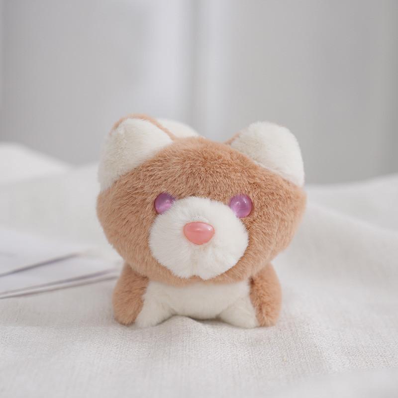 Entzückender Husky Plüsch Schlüsselanhänger Weicher Stoffhund Taschenanhänger Niedlicher Mini Welpe Geschenk