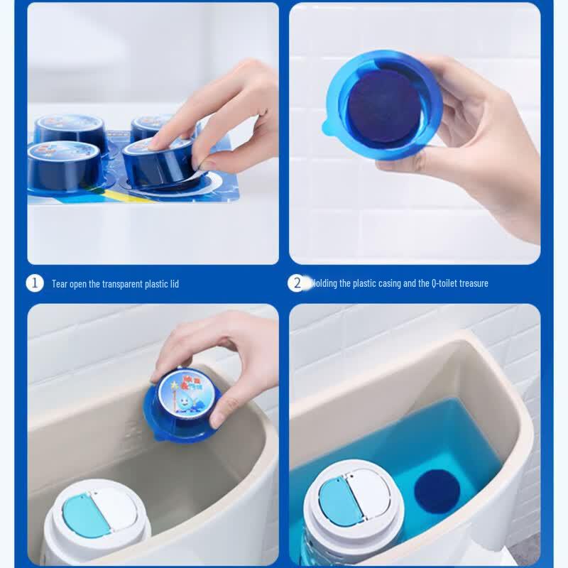 Blue Moon Pine Scent Toilet Cleaner Blocks (8 Count)