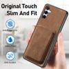 For Samsung Galaxy A55 5G Magnetic Case Leather Back Cover with Detachable Card Holder