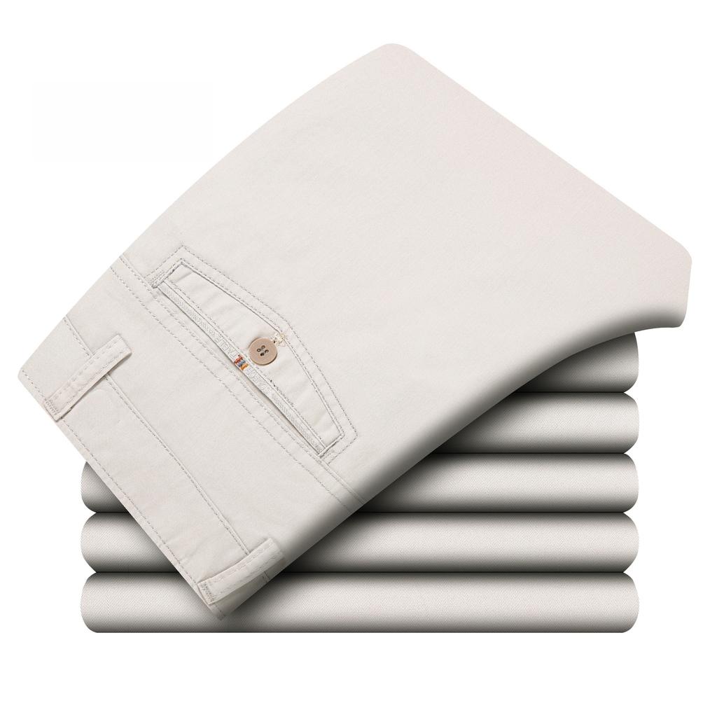 Men's Casual Pants Loose Spring and Autumn Straight Solid Color Men's Long Pants