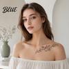 Tatuaggi Temporanei per Gambe 1 Foglio Adesivi per Tatuaggi Impermeabili Fiori Foglie Tatuaggi