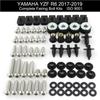 Motorcycle Complete Full Fairing Bolts Kit Stainless Bodywork Fairing Clips Covering Bolts Nuts YZF R6 2017 2018 2019 For Yamaha