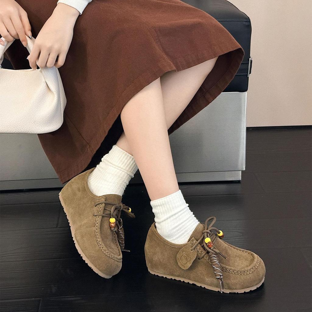 Women's Leather Loafers 2025: Autumn Casual Collection Retro Style.