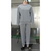 Women's sets Plus Size Solid Color Long Sleeve Crew Tie Pockets Rhinestone Sweatshirt Pants Set of 2