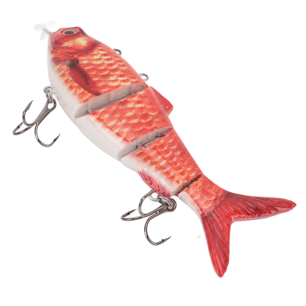 Robotic Swimming Fishing Bait Multi Jointed USB Rechargeable Electric Fishing Lure with LED Light