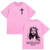Christian Religious Jesus Forgive Them Father Bible Print T Shirts Men Women Casual Hot Sale T Shirt Retro Oversized Cotton Tees
