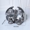 Decorative Skull Seasoning Box Rack Unique Beverage Stand Kitchen Accessory Seasoning Box Holder Resin Texture for Home