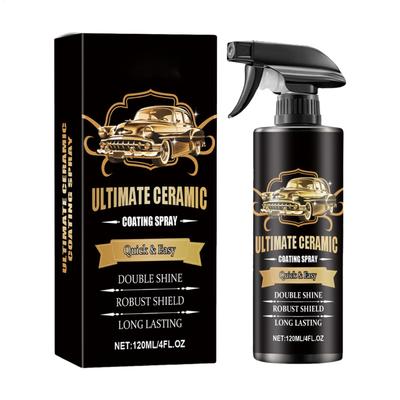 Ceramic Coating for Cars 120ml Multi-Functional Clear Coat Spray Paint Auto Detailing Supplies for Truck Trim RV Marine Tire