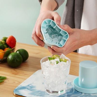 Pahar cu presiune Tăviță pentru cuburi de gheață Cilindru de silicon Cupă pentru fabricarea gheții Matriță pentru cuburi de gheață Găleată pentru gheață Tăviță pentru cuburi de gheață Cutie pentru gheață