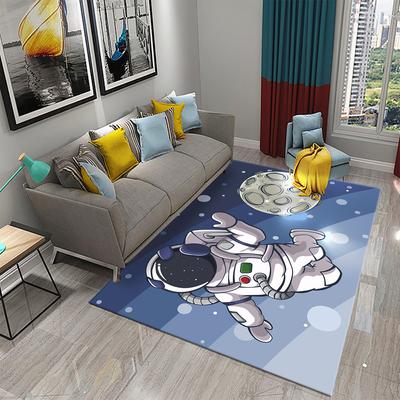 3D Cartoon Cute Astronaut Carpets for Living Room Kitchen Bedroom Bathroom Entrance Non-slip Area Rug Kawaii Kids Decor Carpet