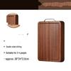 ZISIZ Solid Wenge Wood Rectangular Cutting Board