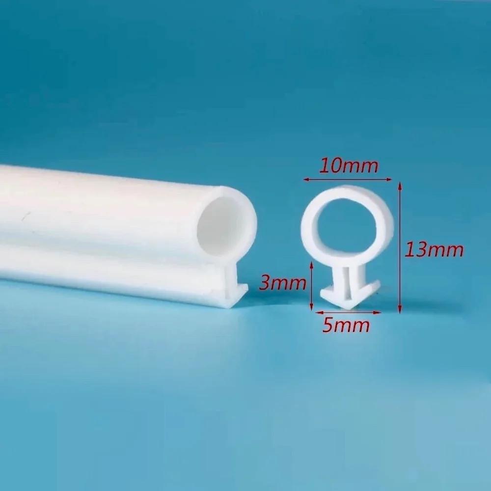 10M O-Typ Silikonkautschuk Kunststoff Stahl Tür- und Fensterdichtungsprofil Zugluftstopper Hohlkammer-Dichtprofil 5x11 5x13mm