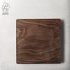 Walnut Wood Tray - Rectangular Solid Wood Serving Tray for Home Use - Minimalist Handmade Plate for Tea Desserts Sushi and More