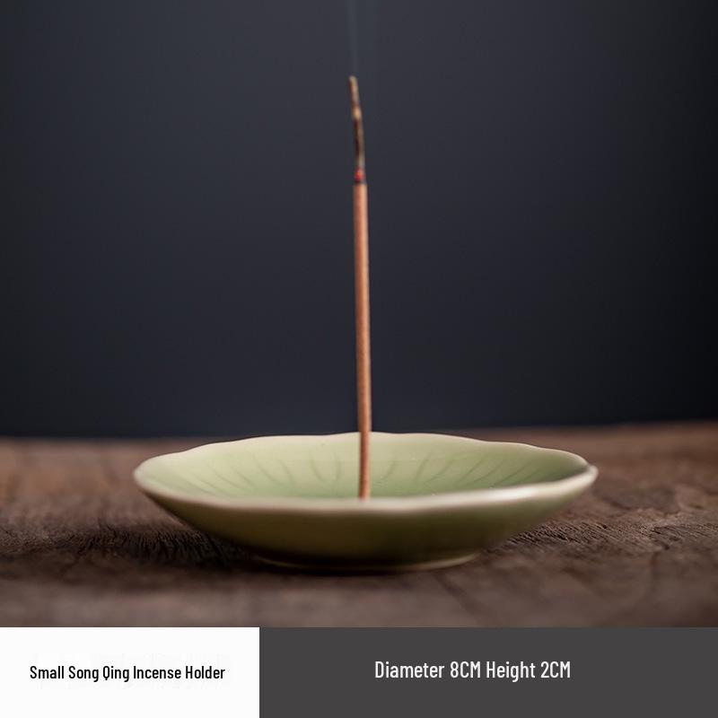 

Ceramic Japanese Incense Holder & Ash Catcher for Agarwood Sticks - Indoor Home Decoration Burner Tray
