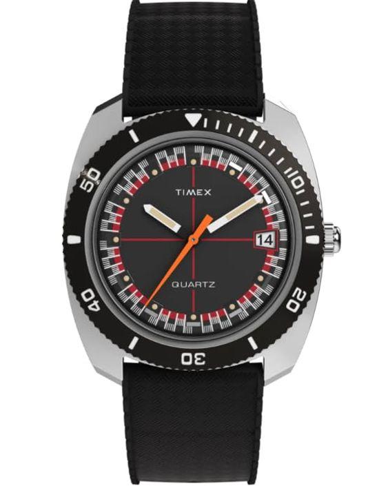 

Часы унисекс Timex Q Timex TW2W22400 кварцевые 5 АТМ водонепроницаемые пластик черный циферблат нержавеющая сталь [TIMEX] [Товар]