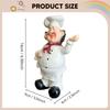 Chef Figurine Cooks Character Statue Crafts Cute Table Centerpiece Resin Sculpture Ornament for
