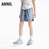 Annil Girls' Full-Waist Denim Shorts