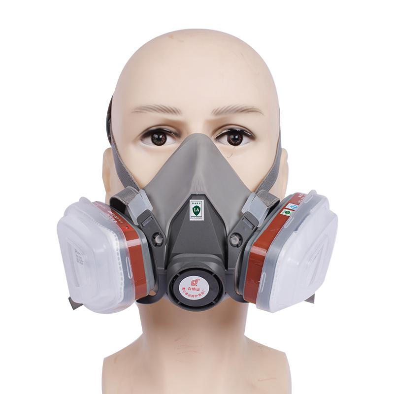 383G Respirator Silica Gel Head-mounted Modular Breathing Mask 4 Models Against Chemical Industry Safety Mask