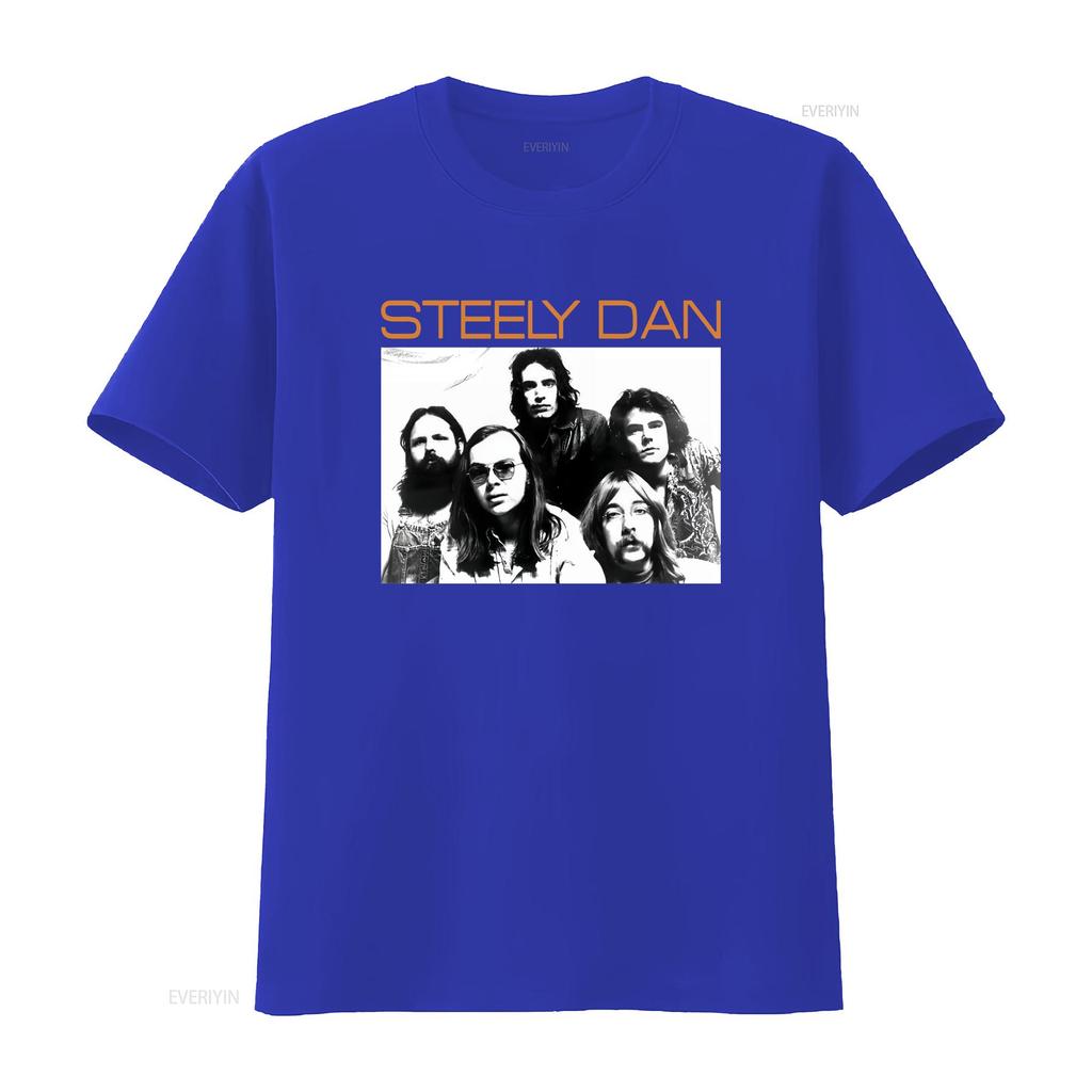 Steely Dan Classic 70s Rock Band Heavy Cotton T Shirt S 3xl Vintage Washed Versatile Streetwear Slightly Breathable Unisex Soft