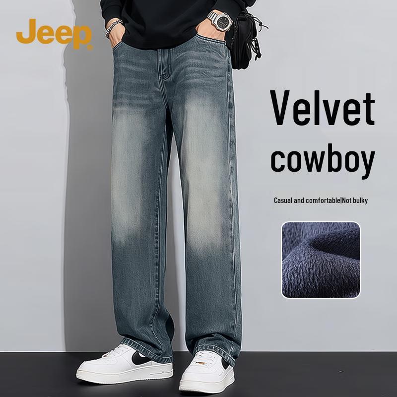 

JEEP SPIRIT Мужские джинсы из денима прямого кроя с флисовой подкладкой L