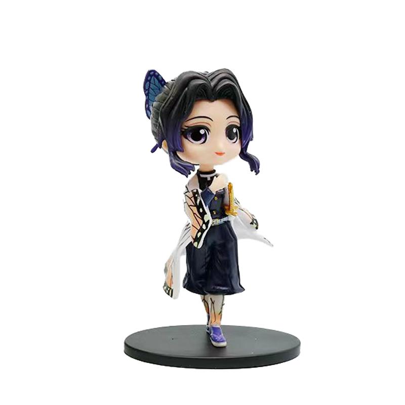 8pcs Anime Demon Slayer blind box Tanjiro Kamado Nezuko cartoon figure PVC model ornament child Christmas Halloween gift