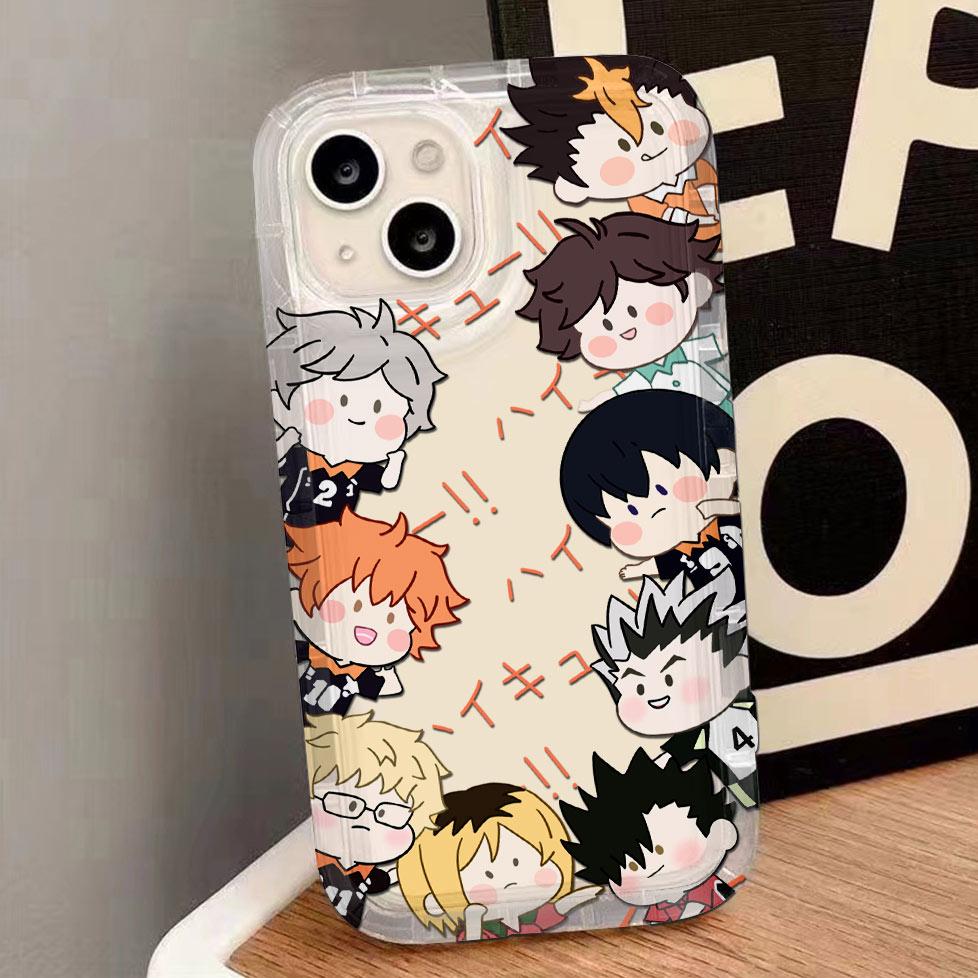 

Hot-Blooded Haikyuu Anime Phone Case for Vivo Y17s Y78 Y77 Y36 Y35 Y02s V40 V29 V27 S15 4G 5G Pro Airbag Anti Fall Clear Back vivo Y76s 5G