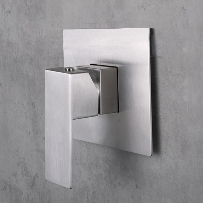 Chrome/Brushed Gold/Black 304 Stainless Steel Bathroom Handheld Shower Set Underdress Square Pressurized Shower Sprinkler Head