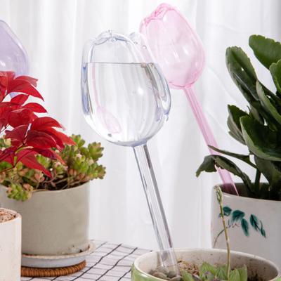 4 Pcs Tulip Self Watering Globes Planter Insert Automatic Watering Bulbs Reusable Plant Watering Spikes for Various Potted Plants