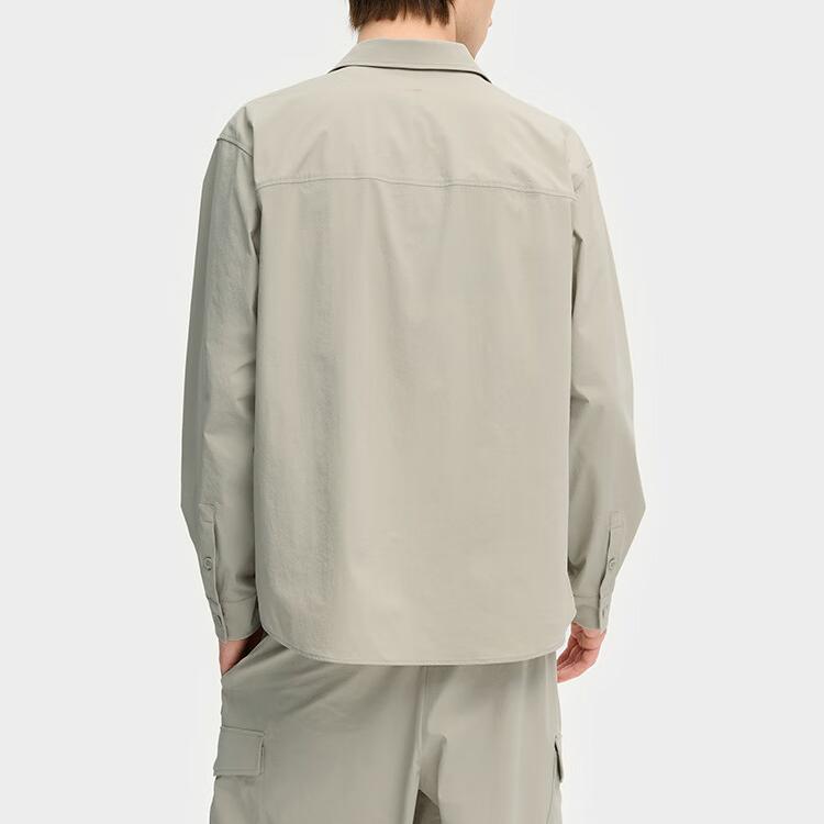 FILA Heritage Series Classic Versatile Casual Business Loose Work Style Long Sleeve Shirt Men shirts F11M538406F-LK