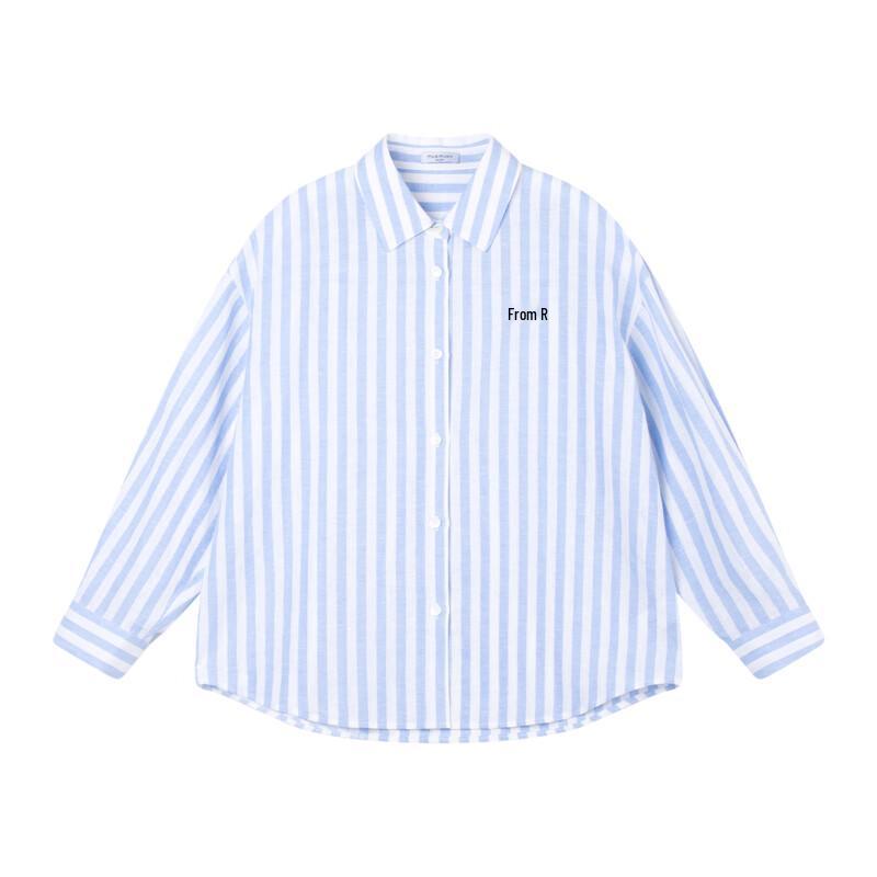 Mucmukn Kids' Linen Cotton Striped Casual Shirt Jacket